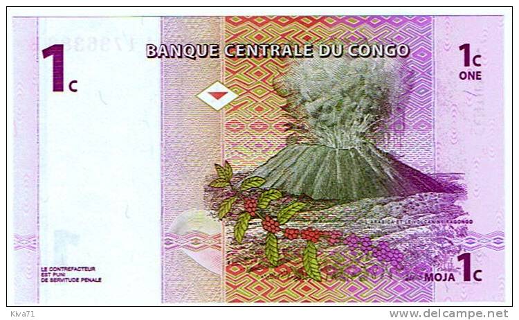 1 Centime  "CONGO"  1er  Novembre 1997   UNC    Ro 24 - Ohne Zuordnung