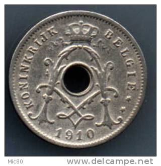 Belgique 5 Cts 1910 Légende Flamande Ttb - 5 Centimes