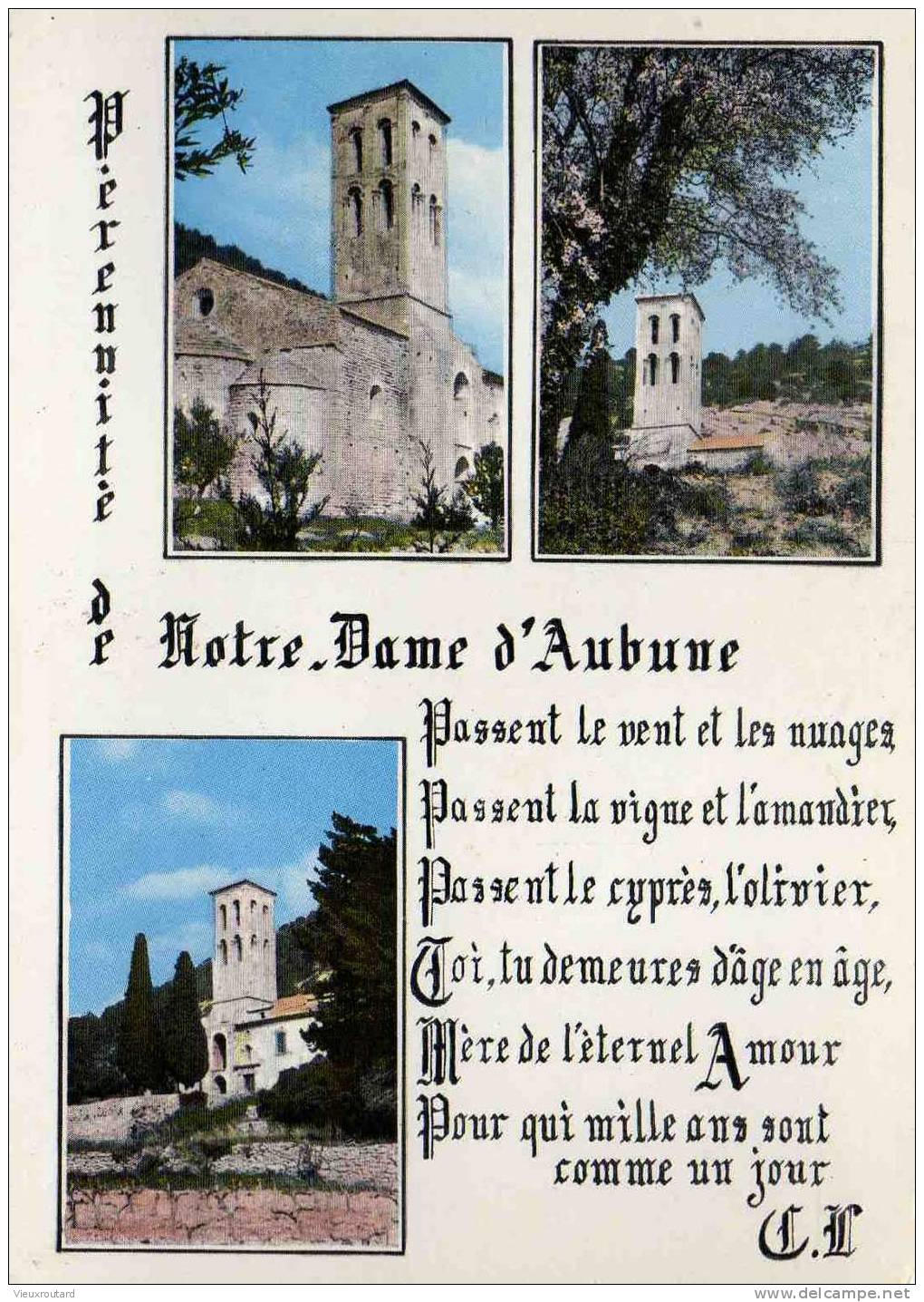 CPSM. BEAUMES DE VENISE. NOTRE DAME D'AUBUNE. DATEE 1966. - Beaumes De Venise