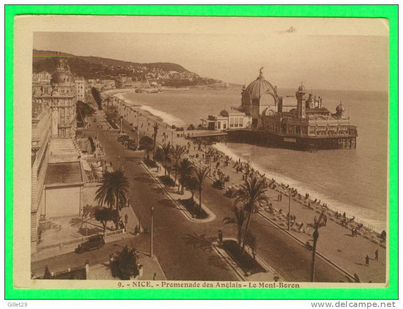 NICE (06) - LA PROMENADE DES ANGLAIS ET LE MONT BORON - ANIMÉE DE VIEILLES VOITURES - ÉDITIONS A LA RIVIERA - - Places, Squares