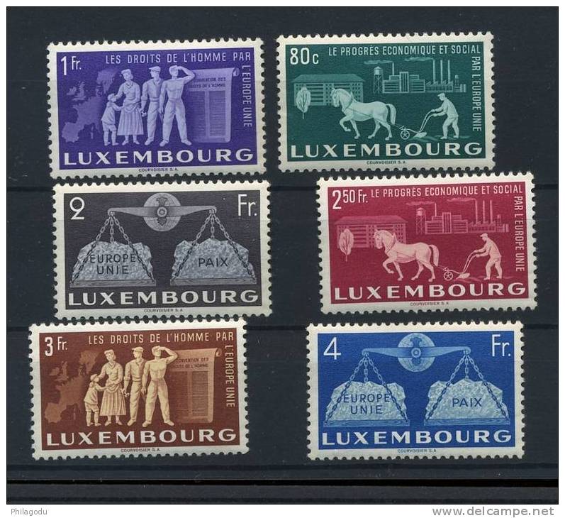 BALANCE 1951    Superbe ++ 443/448** Postfrich     Cote 300 Euros   EUROPA - Unused Stamps