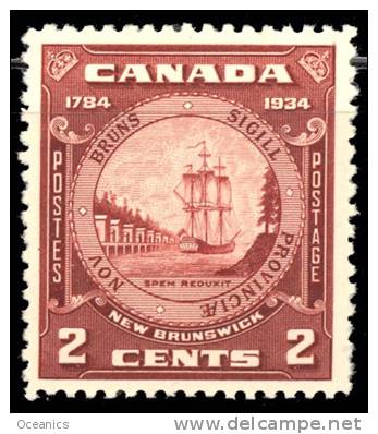 Canada (Scott No. 210 - Nouveau Brunswick / New Brunswick) [*] - Nuevos