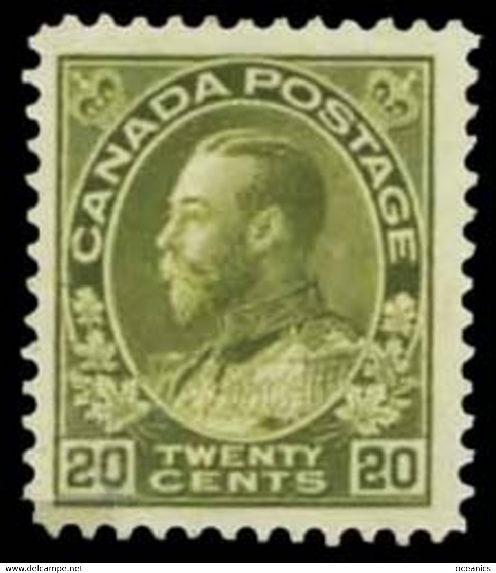 Canada (Scott No. 119 - Série Amiral / Admiral Issue) (**) VC 360.00 CV - Unused Stamps