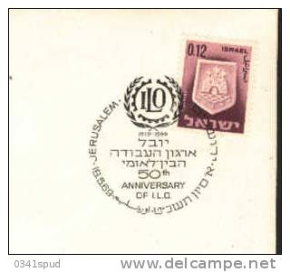 1969  Israel    OIT  ILO  Sur Lettre éntiere - OIT