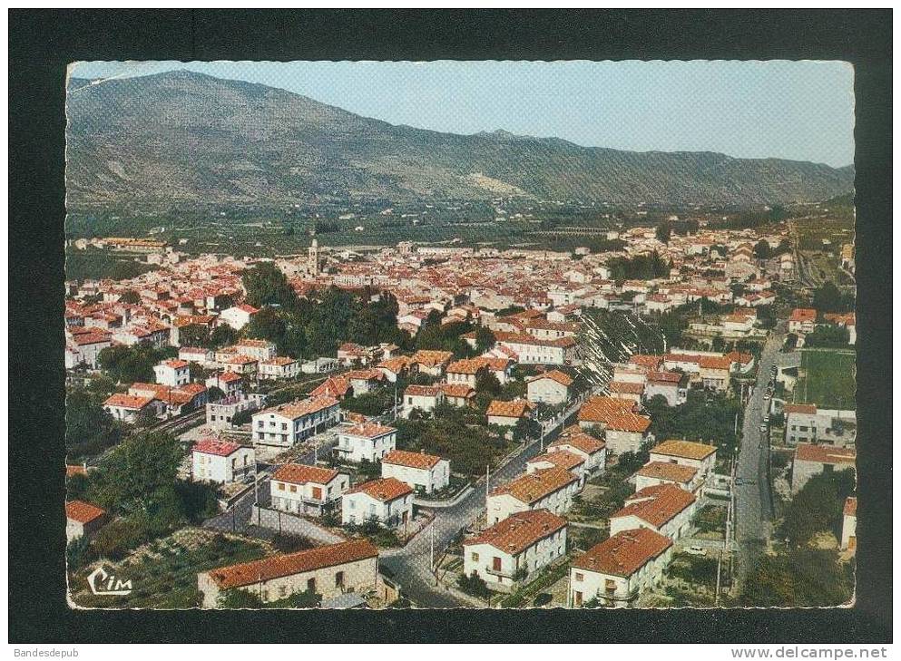 CPSM - Prades (66) - Vue Générale Aérienne - Au Fond Le Village D' Eus ( COMBIER CIM 85 41) - Prades