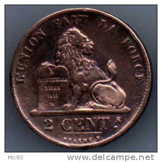 Belgique 2 Cts  1870 Ttb+ - 2 Cent