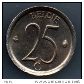 Belgique 25cts 1972 Légende Flamande Sup+ - 25 Cent