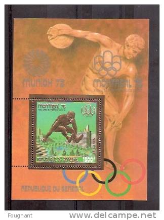 SENEGAL:1976:N°PA.154/5 NSC En Blocs Feuillets.Jeux Olympiques D´été à Montréal.BOXE Et SAUT En LONGUEUR. - Ete 1976: Montréal