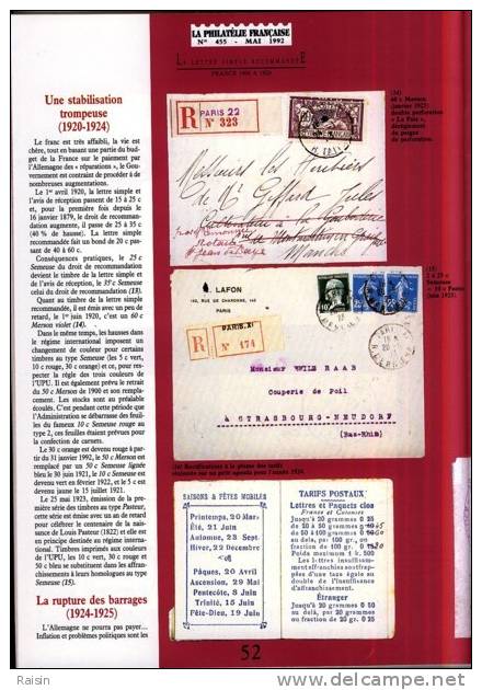 La Philatélie Française N°455 Mai 1992  Organe Officiel  TBE - Français (àpd. 1941)