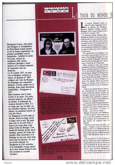 La Philatélie Française N°456 Juin 1992  Organe Officiel  TBE