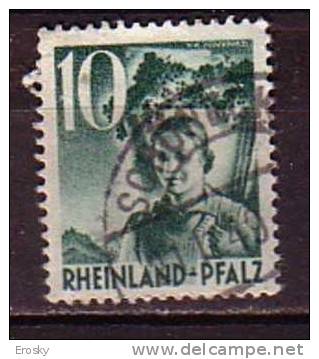 N0056 - ALLEMAGNE OCC. FRANCAISE RHEINLAND Yv N°34 - Rhine-Palatinate