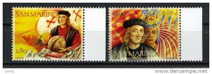 2006 - SAINT-MARIN - SAN MARINO - Sass. 2092/93 - New Mint  - COLOMBO - Neufs