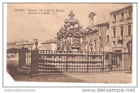 13749)cartolina Illustratoria  Cesena - Fontana Del Conte F. Masini - Cesena