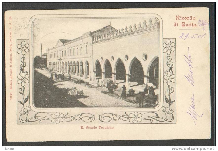RICORDO DI BADIA, R.SCUOLE TECNICHE., 1901 - Rovigo