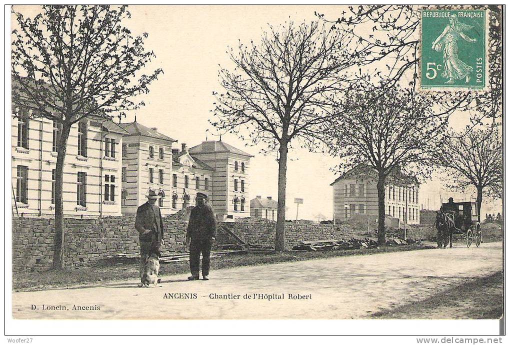 CPA ANCENIS   Chantier De L'hopital Robert - Ancenis