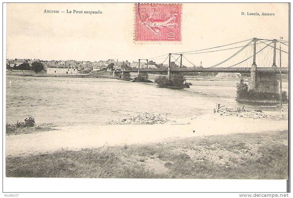 CPA ANCENIS   Le Pont Suspendu - Ancenis