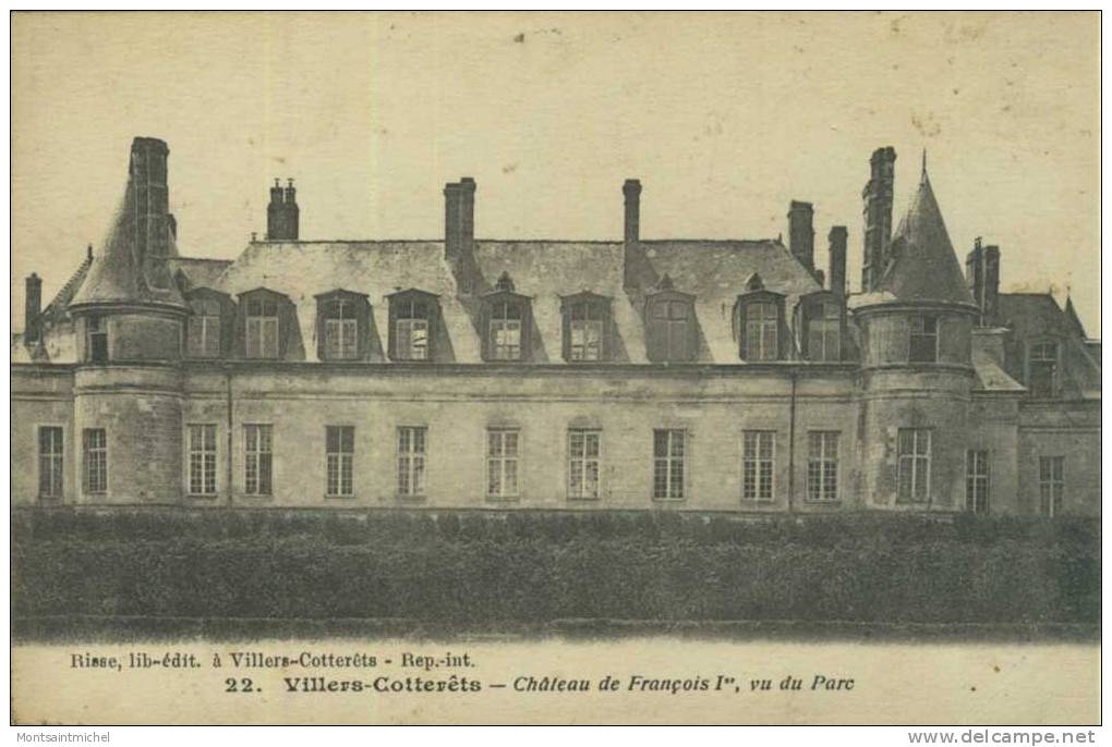 Villers-Cotterêts. Aisne 02. Château De François 1er, Vu Du Parc. - Villers Cotterets