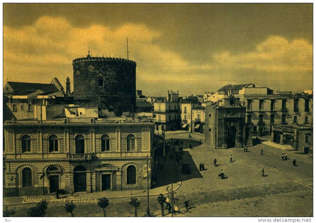 BITONTO PORTA BARESANA  PUGLIA BARI  NON VIAGGIATA  COME DA FOTO IMMAGINE  LUCIDA COLOR SEPPIA - Bitonto