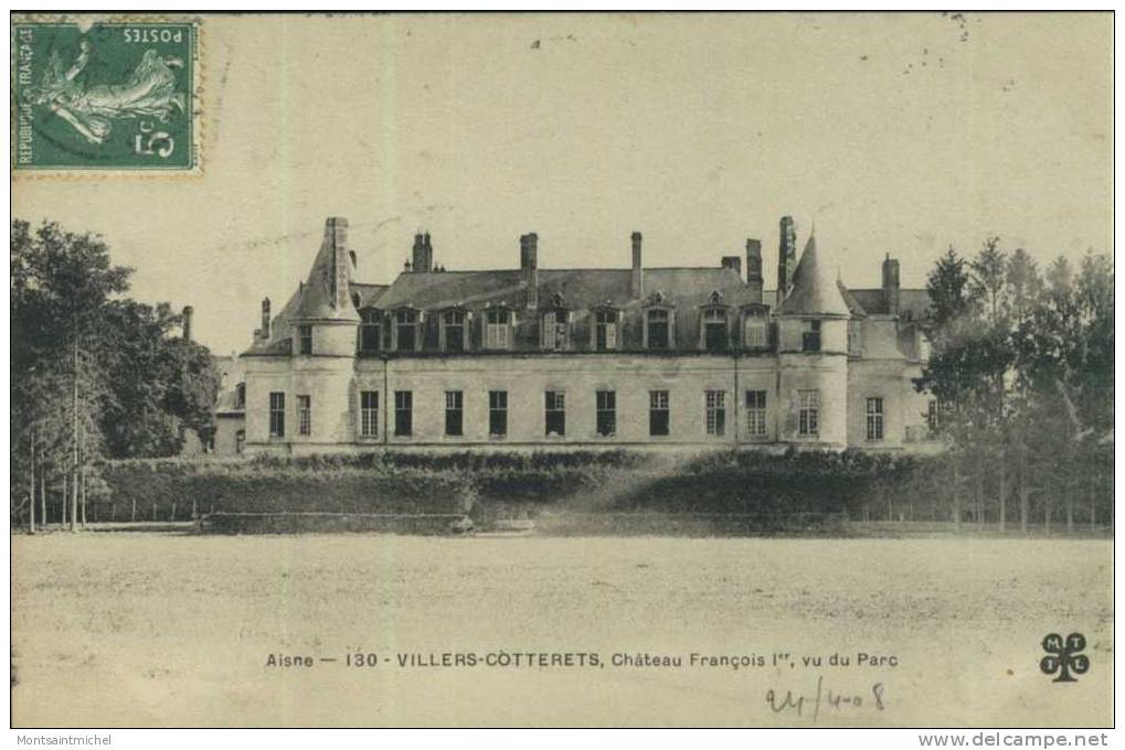 Villers-Cotterêts. Aisne 02. Château De François 1er, Vu Du Parc. - Villers Cotterets