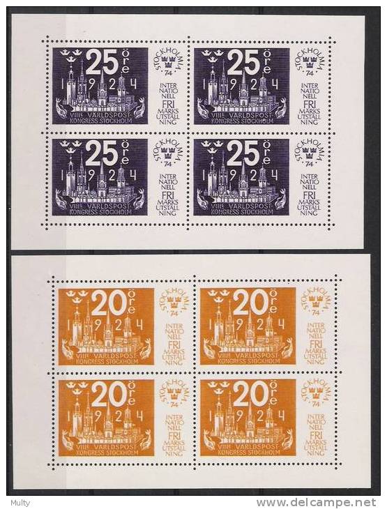 Zweden Y/T Blokken 2 / 5 (**) - Unused Stamps