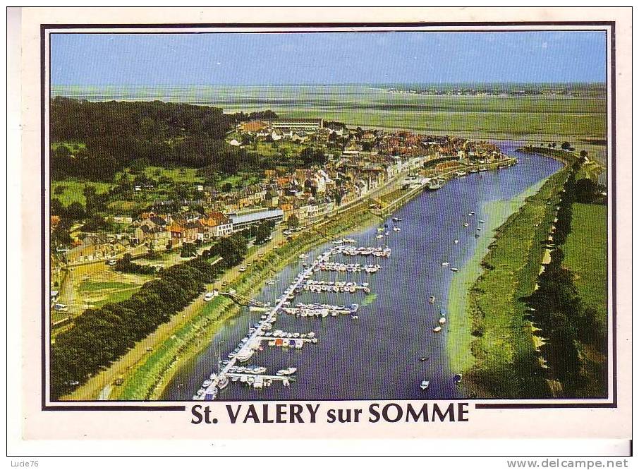 SAINT VALERY SUR SOMME  -  Le Port De Plaisance Et La Baie De Somme  - N°  206 - Saint Valery Sur Somme