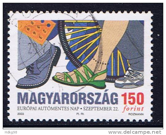 H+ Ungarn 2003 Mi 4810 Fußgänger - Used Stamps