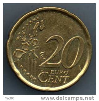 Espagne 20 Cts Euro 2001 Spl - Espagne