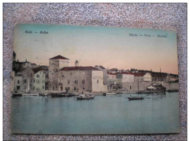 Rab,Arbe,1919. Hotel Bellevue, (5993) - Hotel's & Restaurants