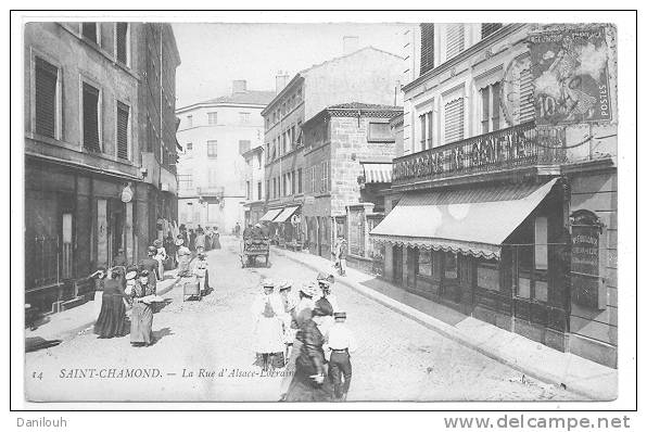 42 // SAINT CHAMOND, Rue D'Alsace Lorraine N° 14  ** - Saint Chamond