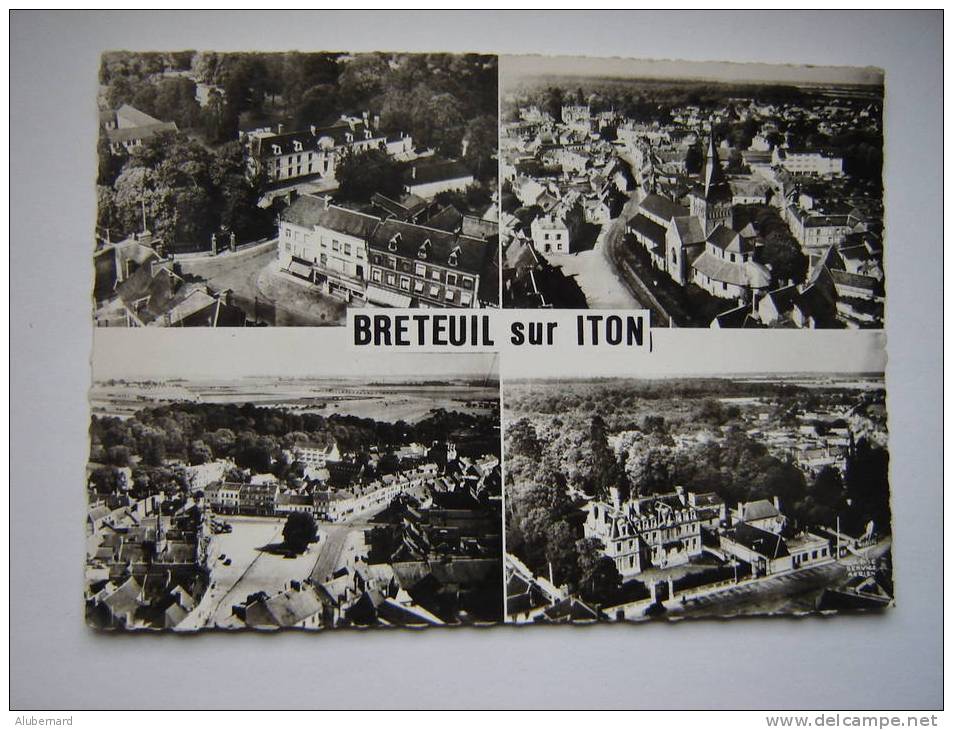 En Avion Au Dessus De Breteuil Sur Iton  . C.p.photo 15x10 - Breteuil