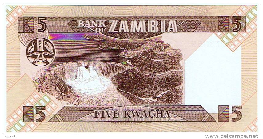 5 Kwacha "ZAMBIE"        UNC   Ble 95 - Zambie