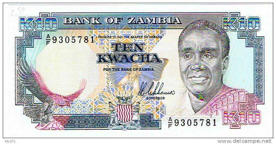 10 Kwacha "ZAMBIE"        UNC   Ble 94 - Zambia