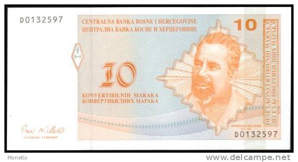 Bosnia-Herzegovina # 63a, 10 Convertible Maraka, ND (1998), UNC / NEUF - Bosnia Y Herzegovina