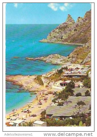 13772)cartolina Illustratoria  Grotticel Di Capo Vaaticano - La Spiaggia - Catanzaro