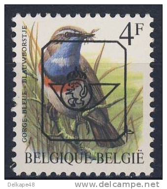 Belgie Belgique Belgium 1989 Mi 2373 YT 2321 Precancel ** Luscinia Svecica Cyanecula : Bluethroat/ Gorge-bleue Commune - Passereaux