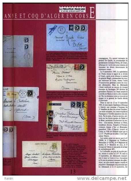 La Philatélie Française N°457 458 Juillet-Août 1992 Organe Officiel TBE - Französisch (ab 1941)