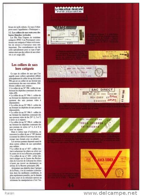 La Philatélie Française N°457 458 Juillet-Août 1992 Organe Officiel TBE - Francesi (dal 1941))
