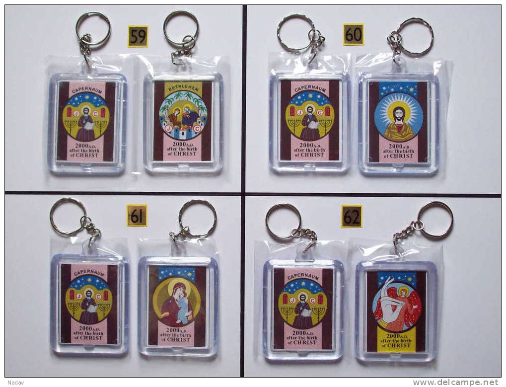 D672/1- Souvenir Key- Ring Chain With The Holy Land &ndash; Millenium ! - Key-rings