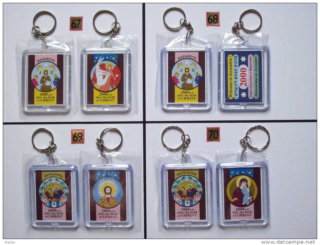 D672/1- Souvenir key- ring chain with the Holy Land &ndash; Millenium !