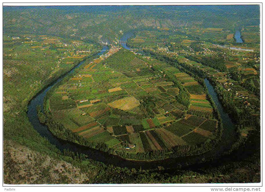 Carte Postale  46. Luzech  Vue D´avion   Trés Beau Plan - Luzech