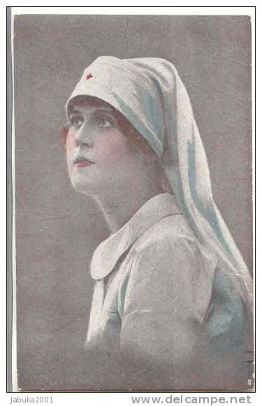 MILITARY WWI RED CROSS  NURSE  OLD POSTCARD  #020 - Red Cross