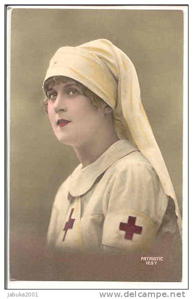 MILITARY WWI RED CROSS  NURSE  OLD POSTCARD  #021 - Red Cross