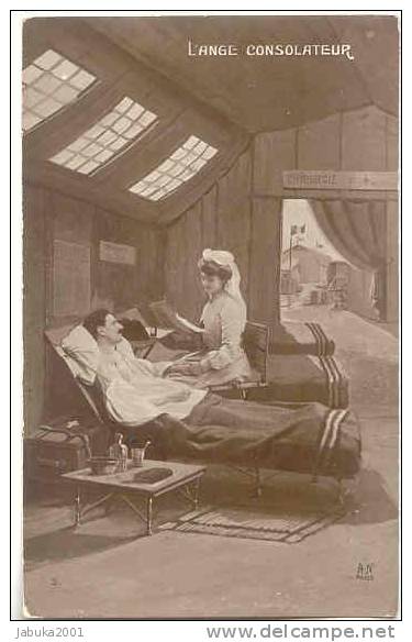 MILITARY WWI RED CROSS NURSE OLD POSTCARD  #033 - Red Cross