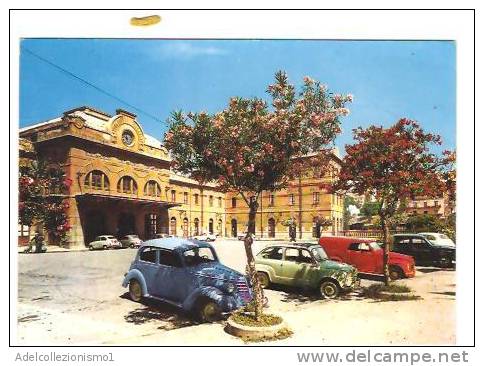13907)cartolina Illustratoria  Caltanissetta - Stazione Centrale - Ragusa