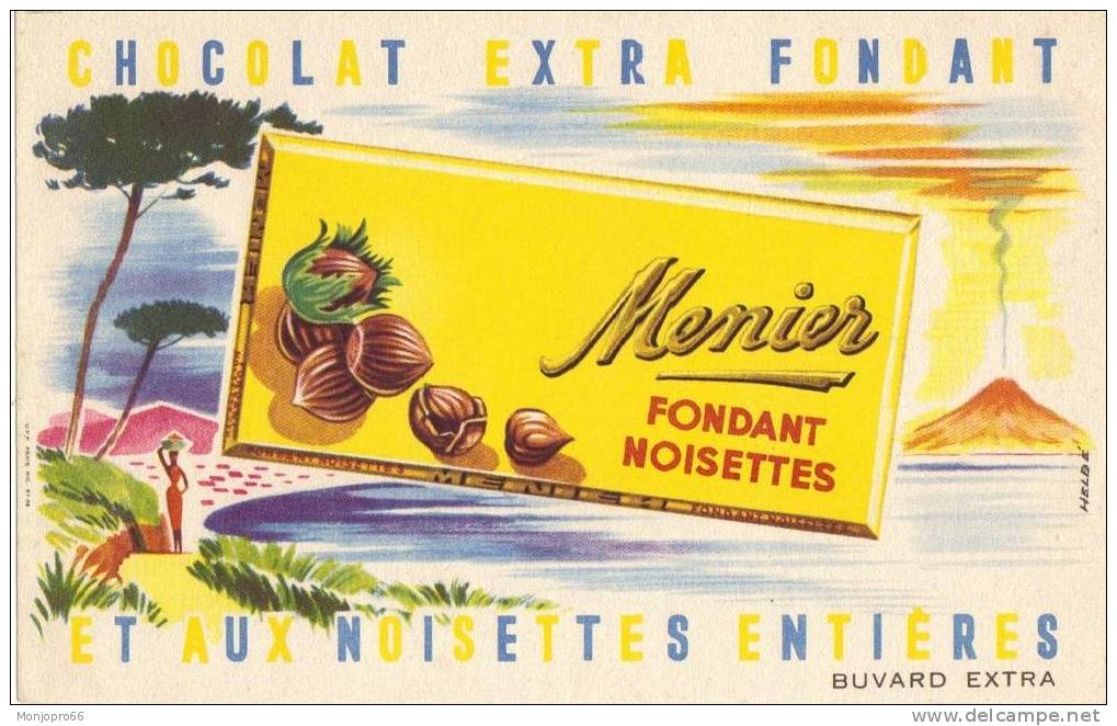Buvard MENIER Fondant Aux Noisettes - Cacao