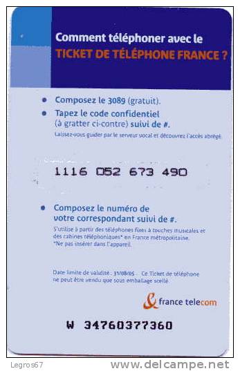 TICKET TELEPHONE PU 91 Aa 10 &euro; - Biglietti FT