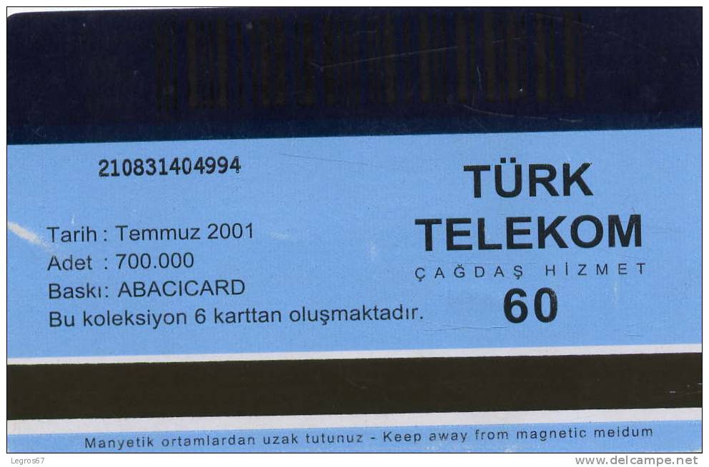 TELECARTE  TÜRK TELEKOM 60 BINMEK ICIN... - Turquie