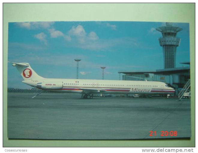 3905  MINERVE MC DONNELL DOUGLAS MD 83    AIRPORT   AEROPUERTO   AÑOS / YEARS / ANNI  1980 - Aerodrome