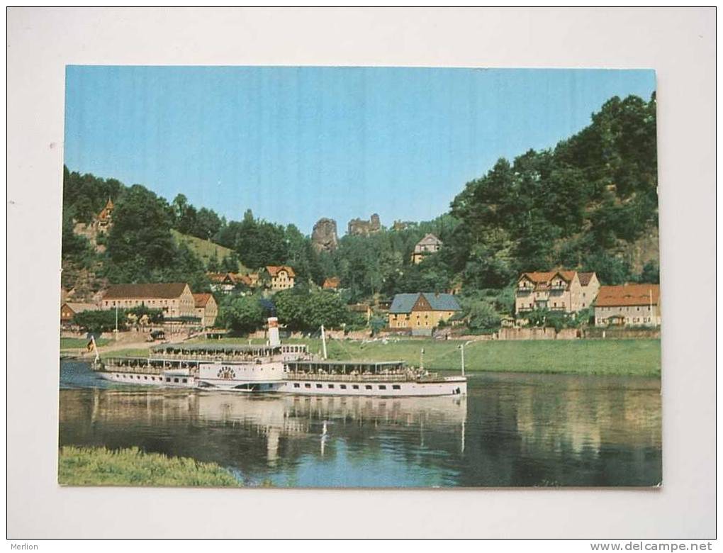 Rathen  -schiffe Dresden  - Bateaux   Cca  1970   VF   38889 - Binnenschepen