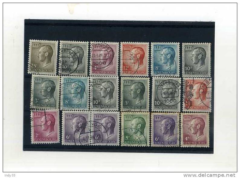 -  LUXEMBOURG 1965/91 . JEAN . SUITE DE TIMBRES . - 1965-91 Jean